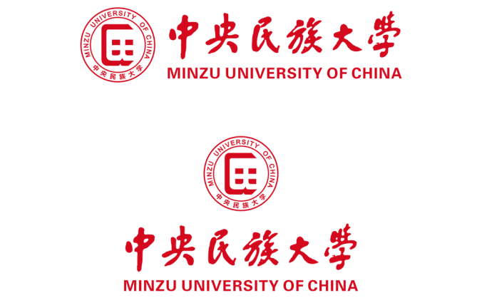 大學(xué)校徽系列:中央民族大學(xué)標(biāo)志矢量圖