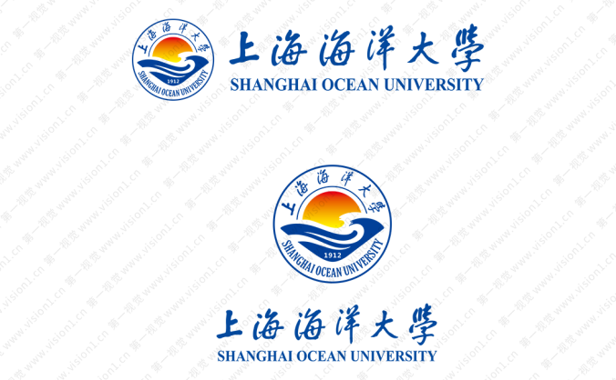上海海洋大學(xué)?；諛?biāo)志矢量圖