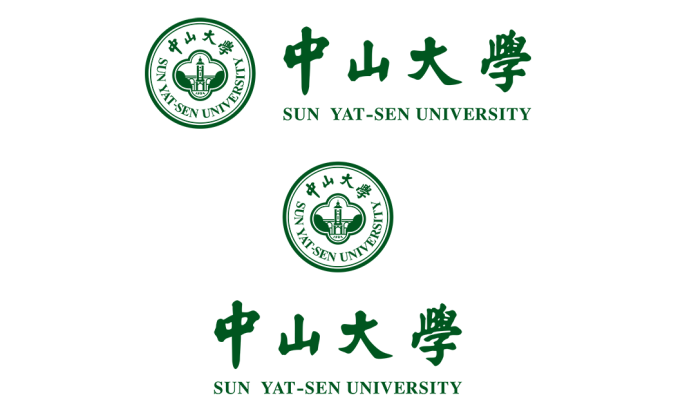 大學(xué)?；障盗?中山大學(xué)標(biāo)志矢量圖