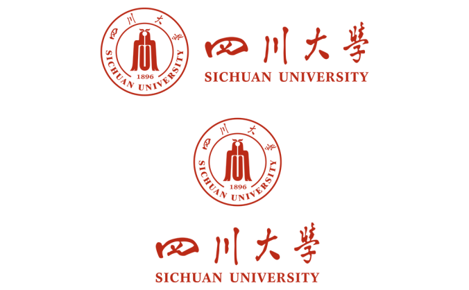 大學(xué)?；障盗?四川大學(xué)標(biāo)志矢量圖