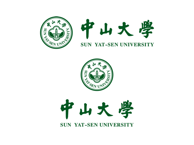 大學(xué)?；障盗?中山大學(xué)標(biāo)志矢量圖
