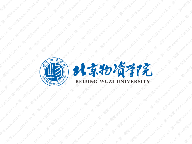 北京物資學(xué)院校徽標(biāo)志矢量圖